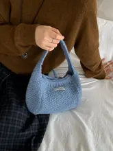 ニットトートバッグ レディース シンプル ルーズ 通勤 着回し おしゃれ 韓流