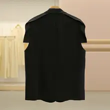 洗練されたデザインのダブルボタンジャケットベスト【春用・女性用・スーツスタイル】
