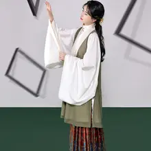 赤色マ面スカート【漢服・日常用・長裙】（セットアップ対応）