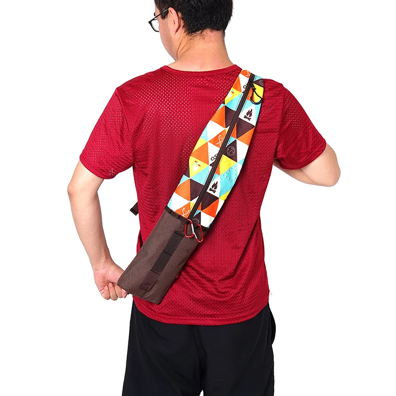 アウトドア用登山杖用バックパック：折りたたみ式で持ち運びに最適な多機能収納