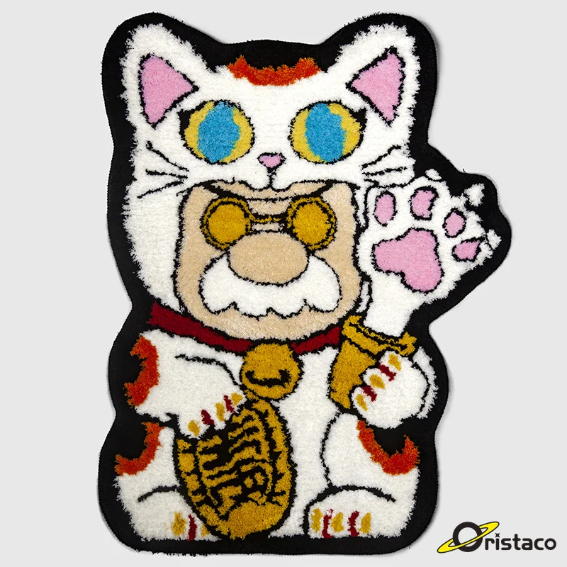 招財猫デザインのラグ：おしゃれなリビング・寝室で実際の使い勝手を検証
