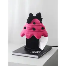 木の家デザインのティッシュボックス【ふわふわ素材・インテリアアクセント】