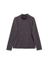 穴あけ不要 おしゃれなレトロデザインの長袖ニットTシャツ【柔らかい通気性・フィット】