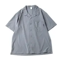 レトロスタイルのキューバカラー夏用薄手速乾ショートスリーブシャツ【ゆったりフィット・カジュアル】