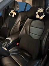 可愛いデザインの車用ヘッドレストクッション【首・腰をサポート・快適】
