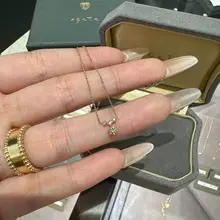 凍った水滴デザインのネックレス【モザンナイト・シルバーメッキ・14Kゴールド】