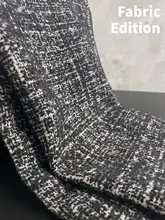 カシミヤウール生地 モノクロチェック柄 上質 デザイナーズ 秋冬 DIY ハンドメイド コート アウター