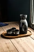 清酒用温酒壺【家庭用・日本式酒器・カップ付き】（セットアップ対応）