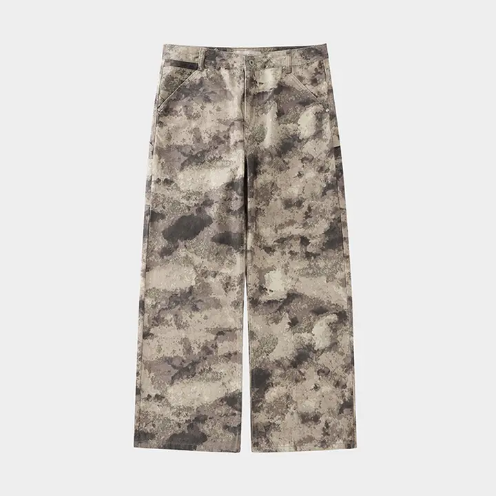 Amicus Animae ヴィンテージウォッシュデザートカモフラージュワークパンツ