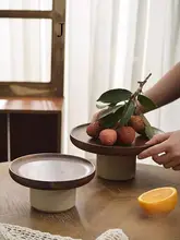 トレイ 高級感のある リビング コーヒーテーブル ハイ脚 木製