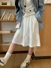涼しさと快適さが魅力のふんわり中丈スカート【カジュアル・夏用・コットン素材】（セットアップ対応）