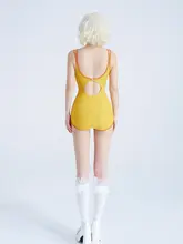 スポーツスタイルの女性用ワンピース水着【2点セット・保守的デザイン・スリム効果・温泉用】