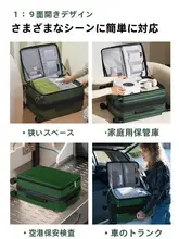 軽量のキャリーケース【前開き・二重構造・旅行用】