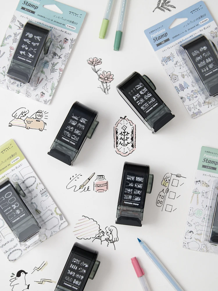 可愛い手描き風スタンプ付きノート：装飾用・手帳用の使い方と価格帯のバランス