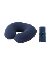持ち運びに便利なU字型エアクッションピロー【折りたたみ可能・オフィスや旅行用】