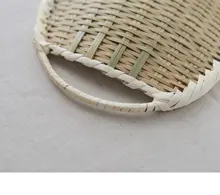 天然竹製手作りの竹編みプレート【寿司皿・そばめん皿・水切りかご・キッチン用】