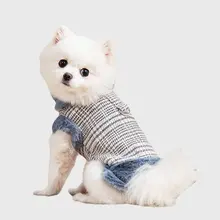 犬用ウェア 秋冬用 保温 小型犬 リード付き