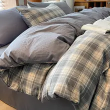 全棉水洗コットンカバー【シングル用・学生寮向け】