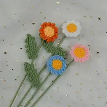 小さなデイジー ブーケ 卒業祝い 女友達用 手作り感覚 本物そっくりの花