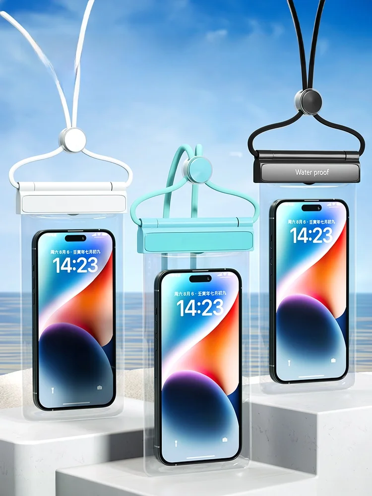 防水スマホケース：タッチスクリーン対応で水中撮影も可能