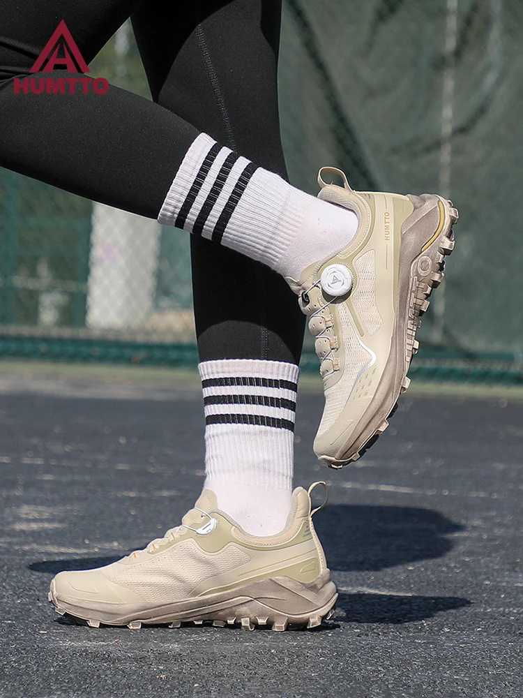 トレイルランニングシューズ HUMTTO/悍途 HTZY850930B-4：通気性と耐磨性を重視した女性向けアウトドアモデル