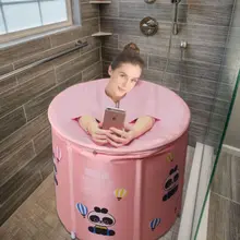 折りたたみバスバケット【大人用・全身対応・加厚・家庭用】（セットアップ対応）