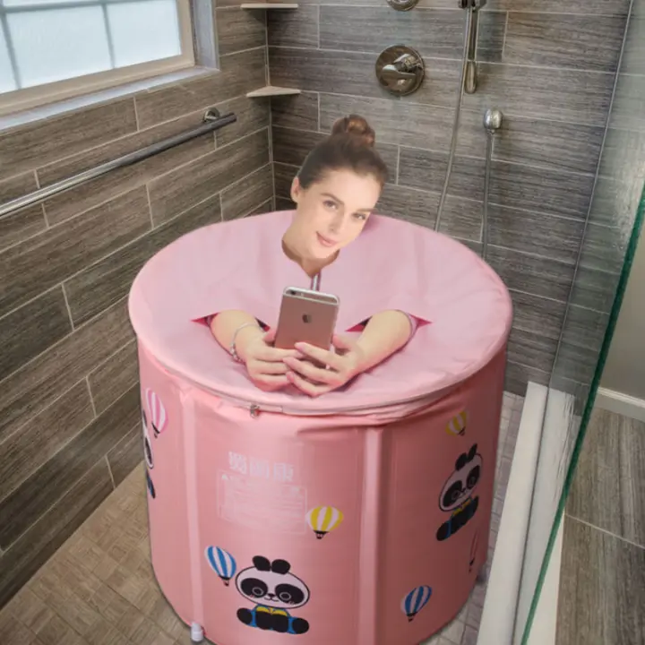 折りたたみバスバケット【大人用・全身対応・加厚・家庭用】（セットアップ対応）