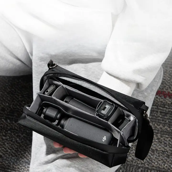 HLMT 収納ケース DJI Pocket 3 Osmo Pocket 対応 ハードケース 耐衝撃 耐圧 斜め掛け ポータブル アウトドア アクションカメラ用 「DJI」
