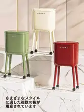 スタイリッシュなデザインのキッチン用ゴミ箱【蓋付き・高脚・大容量・移動可能】