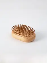 木製バルーンマッサージブラシ【抗静電気・竹ピン・ヘアケア用】