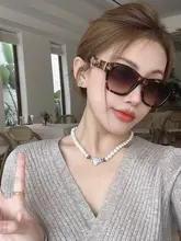 おしゃれなべっこう柄の折りたたみ式ヴィンテージサングラス【女性用・ラウンドフェイス・UVカット】