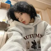 白灰色 レディース 秋冬用 フード付きスウェット【極上の柔らかさ・ゆったりデザイン】