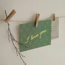 メッセージカード 封筒付き ポストカード インスタ映え ナチュラル 誕生日 感謝 先生の日 ラブメッセージ 「Daily like」