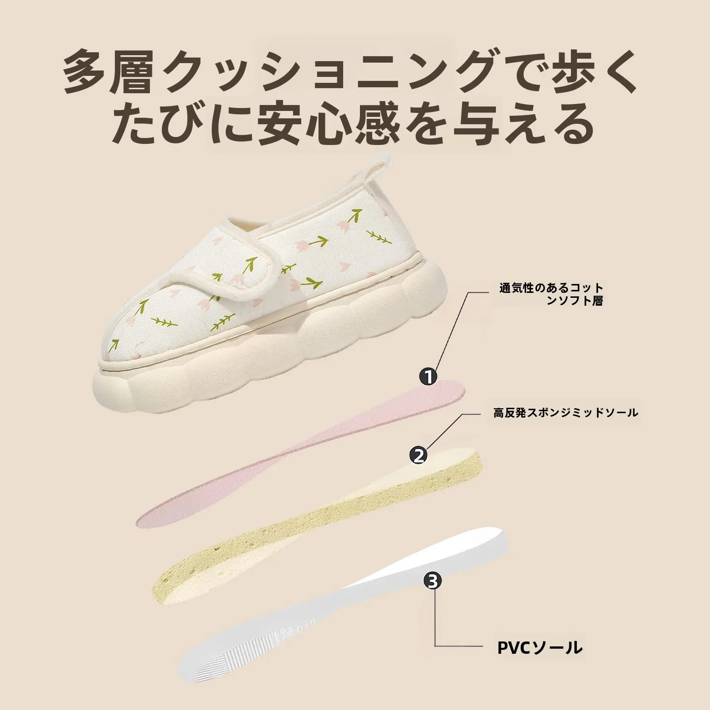 産後用夏用スリッパの選び方：防滑・通気性・クッション付きが実用的な理由