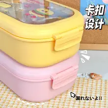 可愛いデザインのステンレス製ランチボックス【仕切り付き・子供用・果物収納対応】