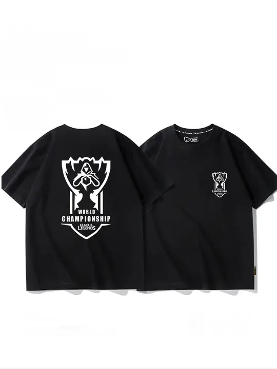 ゲーム用半袖Tシャツ【英雄連盟・S13世界選手権・T1チーム・Fakerデザイン】