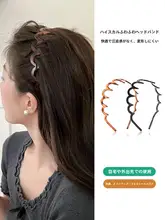 波浪デザインの高級感あるヘアバンド【日常使い・顔周りを引き立てる】