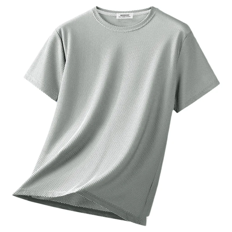 通気性の良いメンズショートスリーブTシャツ【夏用・速乾・薄手・ラウンドネック】