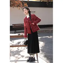 温かみのあるロマンティックなショートコート【冬用・女性用・防寒】（セットアップ対応）