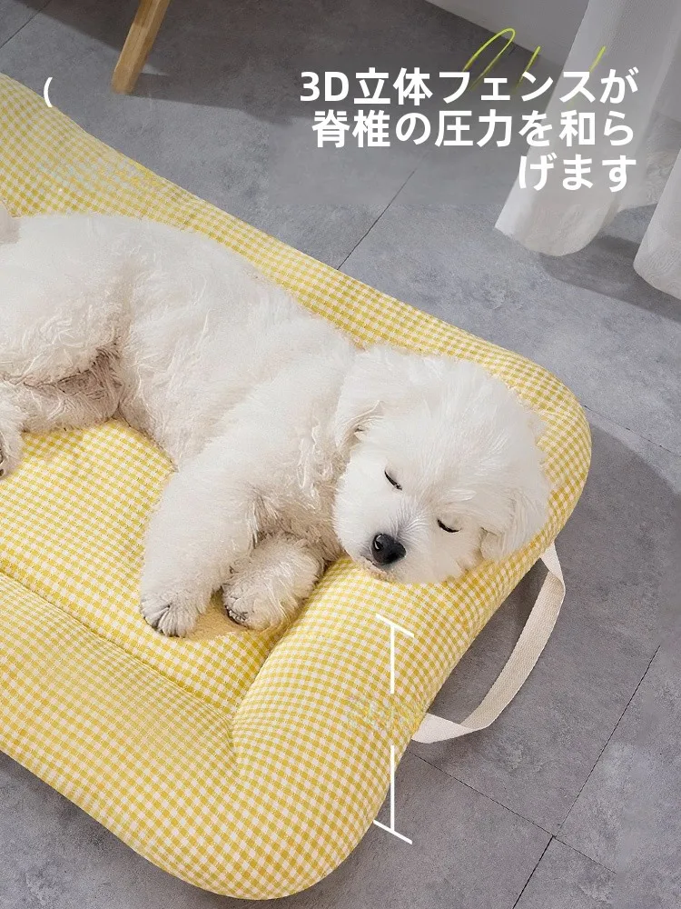 犬用ベッド YFK77：中小型犬向けの通年対応格子パッドの選び方と実用性