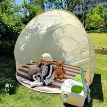 折りたたみ式アウトドアテント【ワンタッチ開閉・UVカット・キャンプ用・防水】