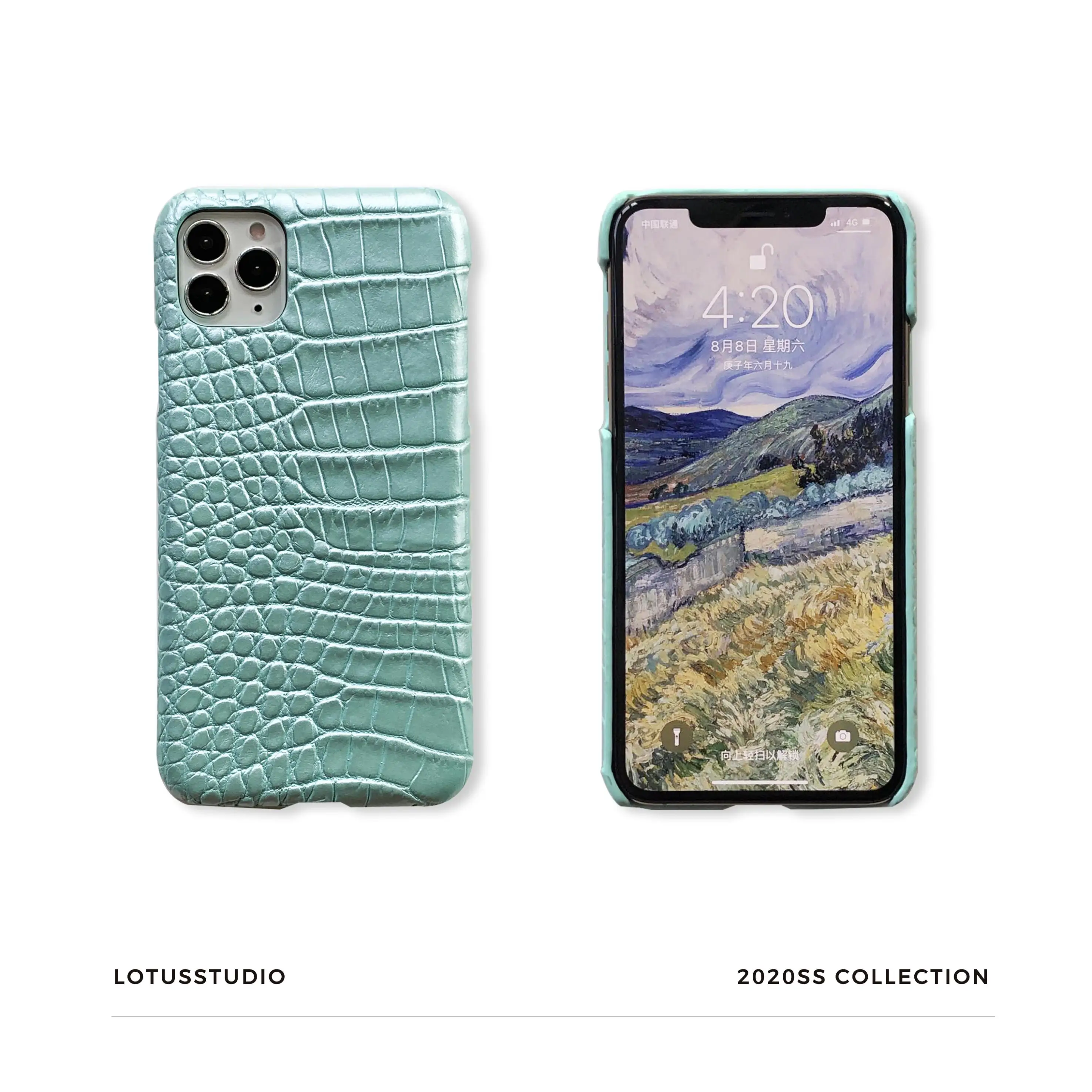 革スマホカバーは傷みやすい？パールグリーンのレザー風クロコダイルハーフカバーの実際の耐久性と使用シーン