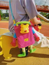 かわいいキャラクター付きの斜め掛けバッグ【フワフワ素材・個性的なデザイン・ギフト向け】