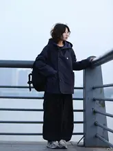 ユニセックスデザインの不規則ジャケット【秋冬用・ボタン付き・カジュアルスタイル】