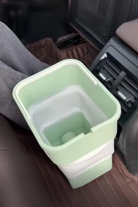 折りたたみ式ミニ車載ゴミ箱【持ち運び便利・自立型・ごみ袋付き】