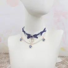 可愛い星月デザインのパールアクセサリー【ヘアピン・ピアス・ネックレス】（セットアップ対応）