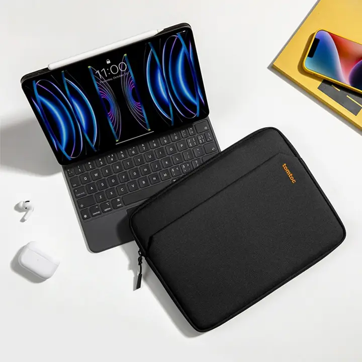 tomtoc iPad Pro用収納ケース【11インチ・13インチ対応・極上の柔らかさ・内蔵ポケット付き】