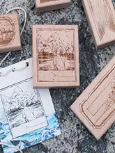 木製スタンプ【高精細彫刻・手作り手帳素材・樹脂製】