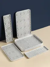 家用多機能水切りトレイ【北欧風・長方形・二段構造・プラスチック製】