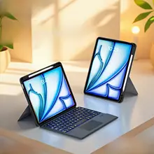 B．O．W iPad用 Bluetooth キーボード マウス セット 一体型 ケース マグネット式 分離式 フローティングデザイン トラックパッド搭載 iPad Air 対応 持ち運び ビジネス 「BOW」